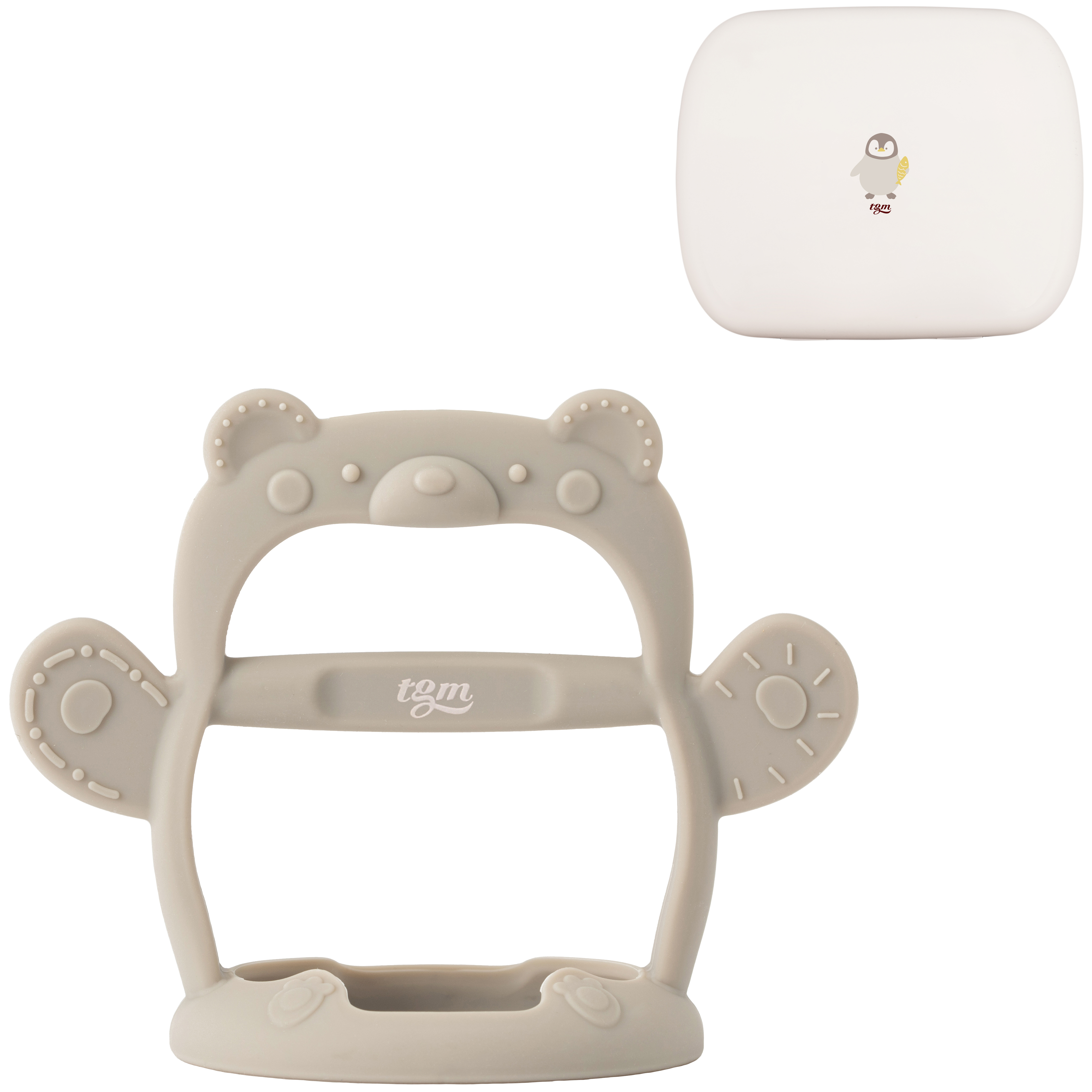 티지엠 손목치발기 곰돌이, 초콜릿브라운(치발기), 아이보리(케이스), 1세트 9,100원