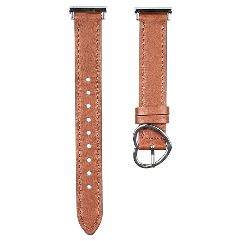우먼스9999 하트 버클 레더 스트랩 20mm, 브라운, 1개 15,800원