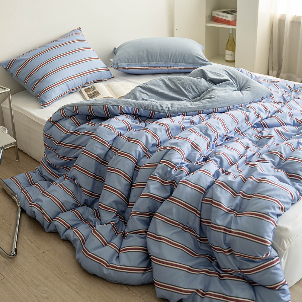 아토앤알로 올데이 스트라이프 옥수수솜 차렵이불 41,900원