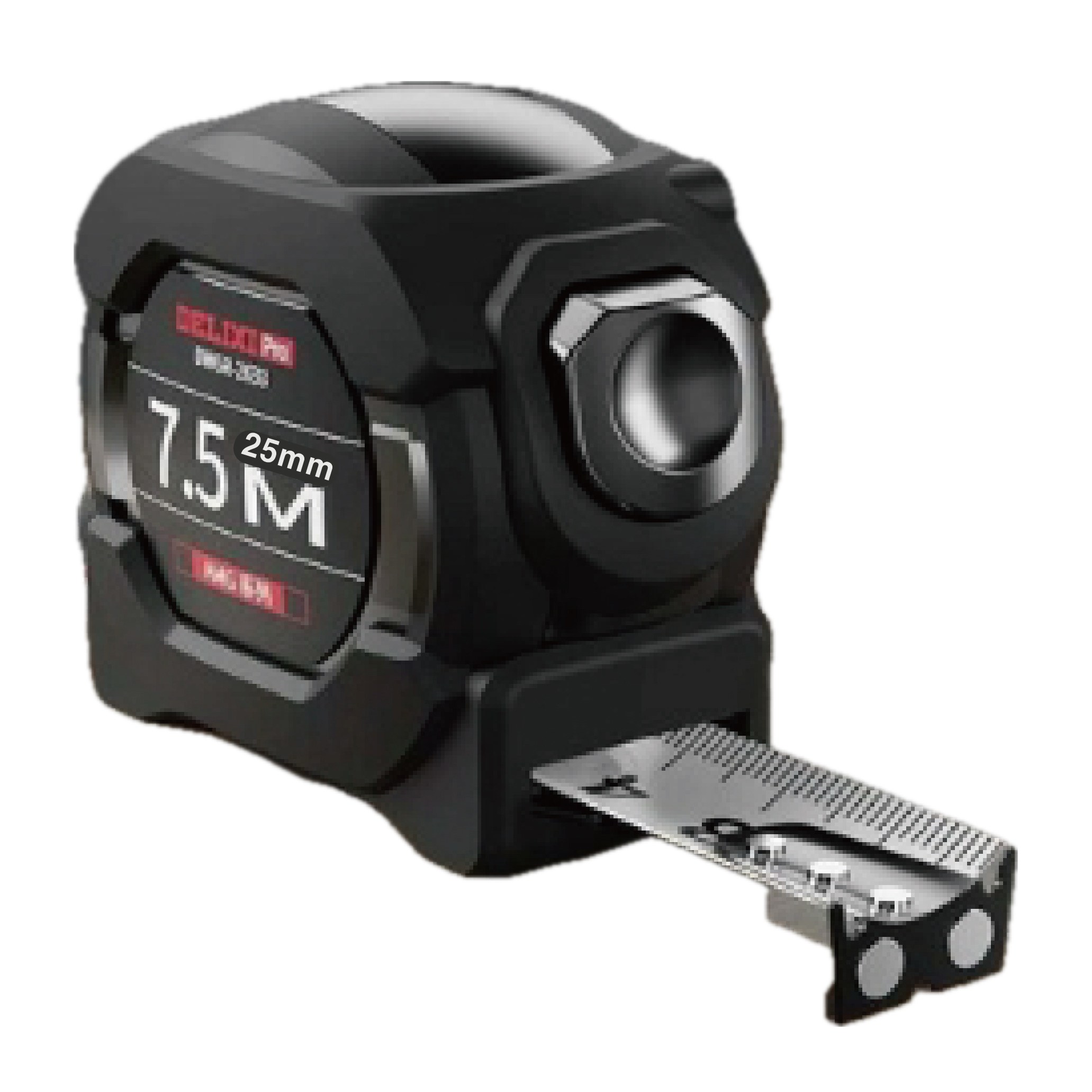 DELIXI 오토락 줄자 7.5M X 25MM 고정밀눈금 7.5M줄자 방수 자석 낙하 양면 스마트 고정밀 휴대용 DWGR-2633 23,900원