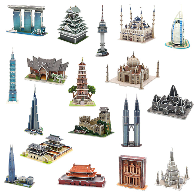 모또 세계 랜드마크 아시아 18종 세트, 1개 52,200원