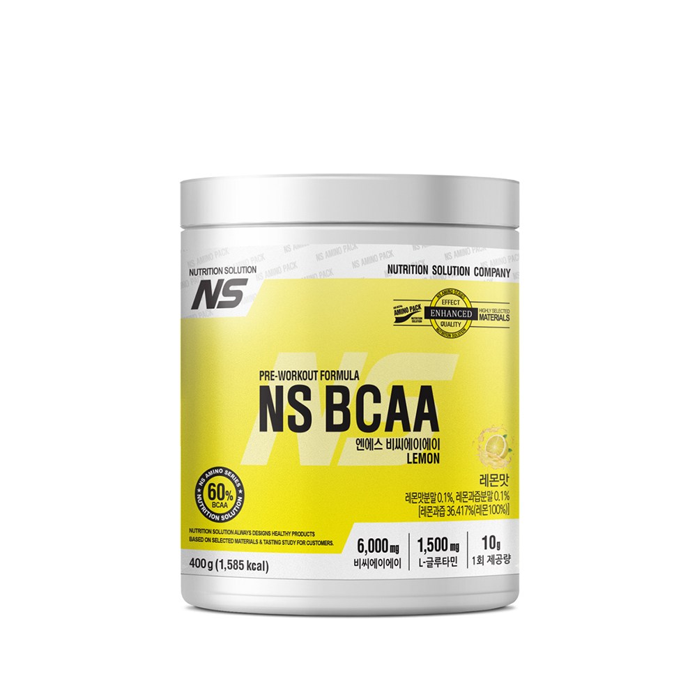 NS BCAA 레몬맛 아미노산 보충제, 1개, 400g 24,090원
