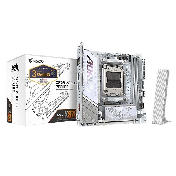 [GIGABYTE] X870I AORUS PRO ICE 피씨디렉트 (AMD X870/M-iTX) 501,400원