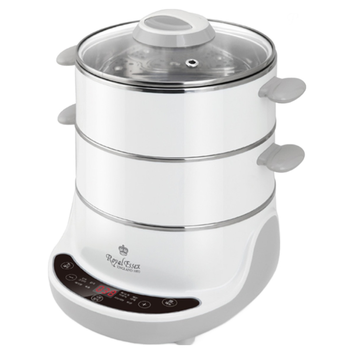 로얄에식스 ST-KS01 스팀쿠커 3단 전기 만능 계란 송편 떡 찜기 EG 전기찜기, 화이트 89,000원