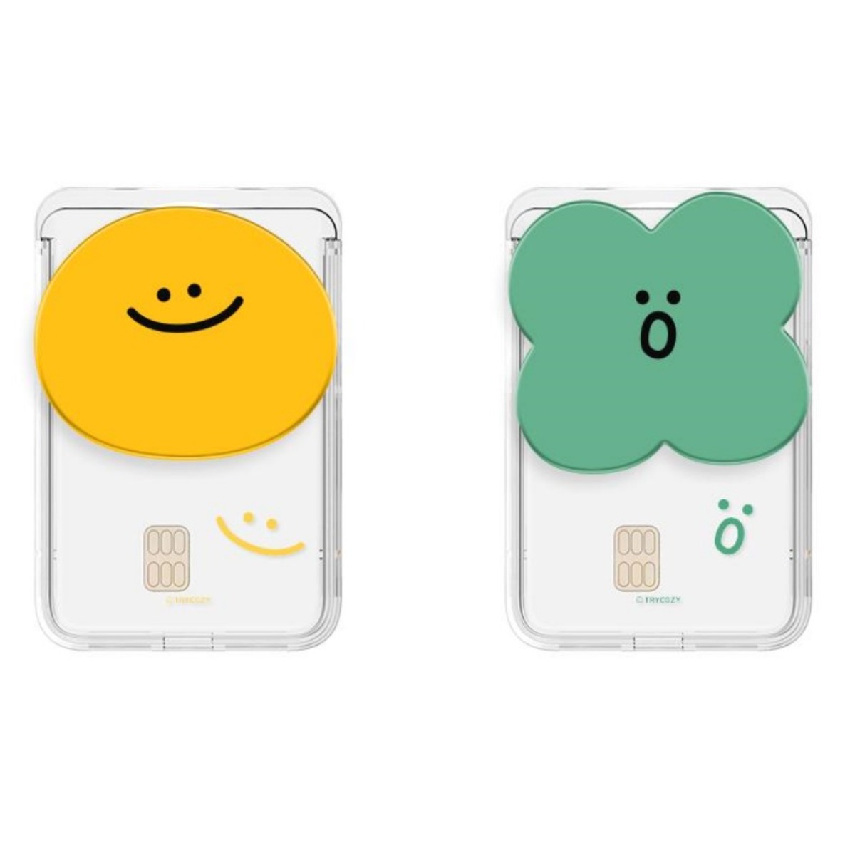 말랑말랑 베이직 아크릴 스마트톡 투명 맥세이프 슬라이드 카드지갑 카드3장 수납 TRY, 집중이, 1개 20,000원