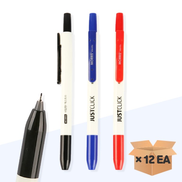MORRIS) JUSTCLICK 네임펜 F Extra 12자루 저스트클릭 18,900원