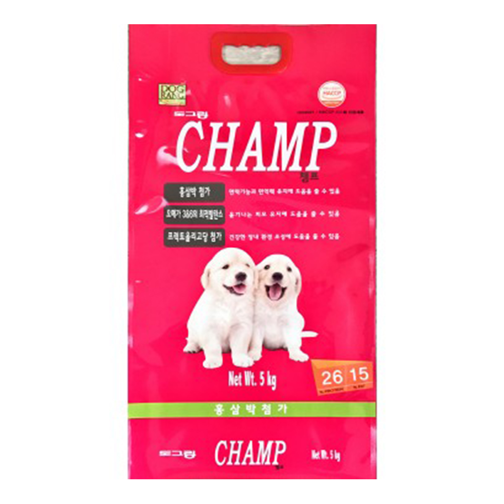 도그랑 강아지 사료 챔프 5kg, 1개, 5kg 14,900원