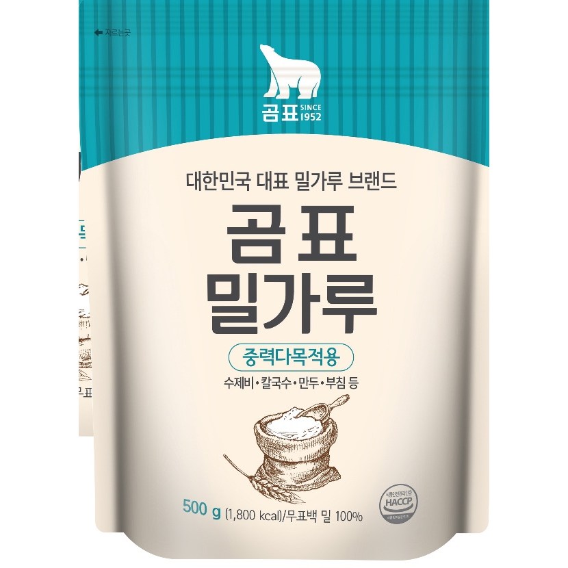 코스트코 곰표 중력 밀가루 1KG X 6, 500g, 2개 1,480원