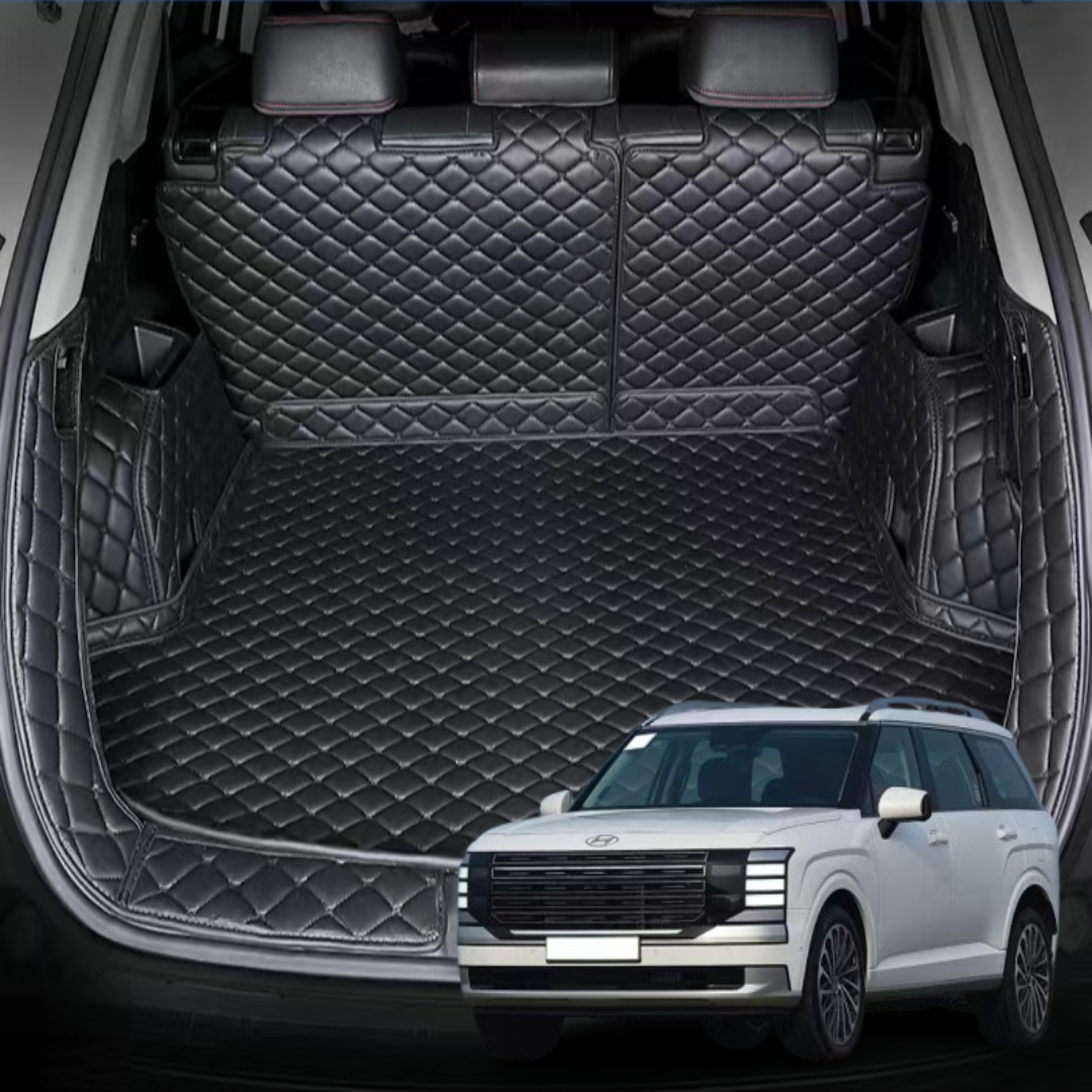 럭키카 디올 뉴 팰리세이드 LX3 트렁크매트 차박매트 카매트 방수 풀커버, 블랙, 9인승3열수동 109,000원