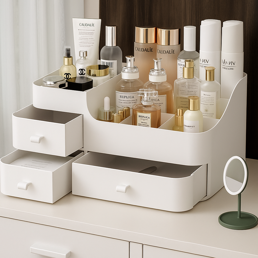 나띵베럴 공간확보 3단 서랍 화장품 정리 수납함, 화이트 17,000원