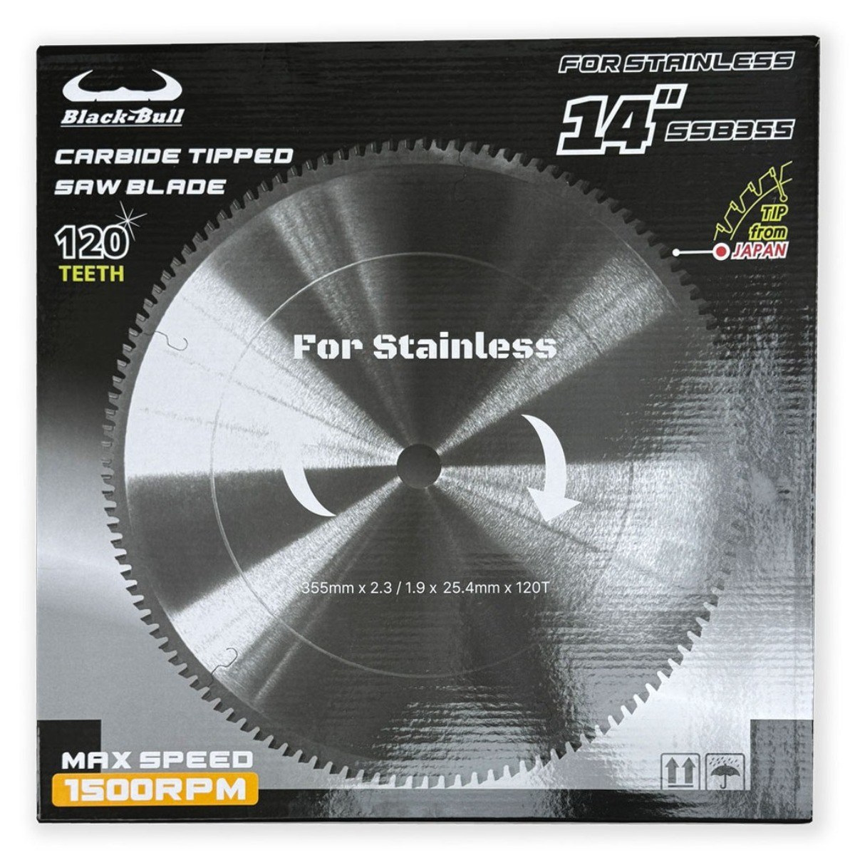 블랙불 금속 원형톱날 - 스테인리스 전용 14인치 (355mm) 104,970원