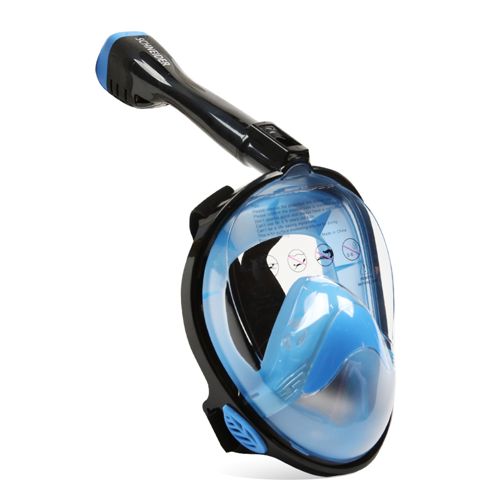 슈나이더 풀페이스 액션캠형 스노클 잠수경, 블랙(SN1-TC14K), 현재가 29,900원