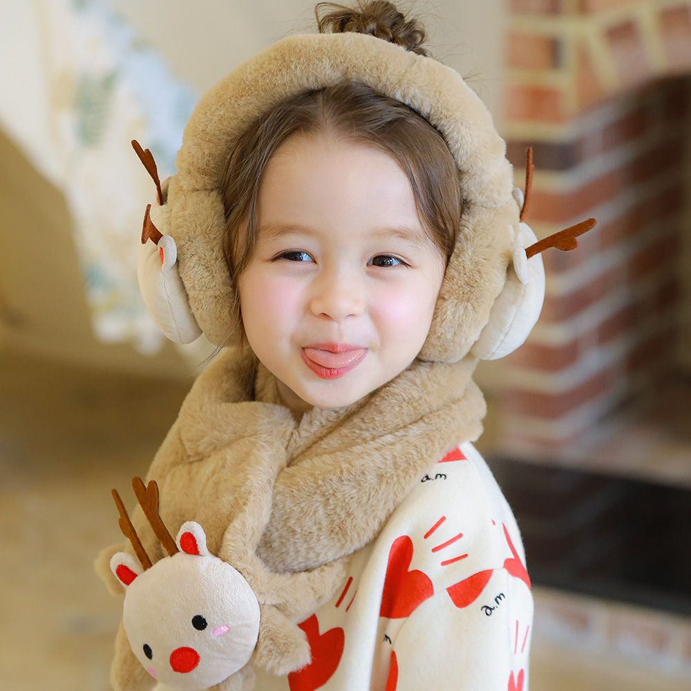 bayb 아동용 애니멀 귀마개 + 넥워머 방한 목도리 16,900원