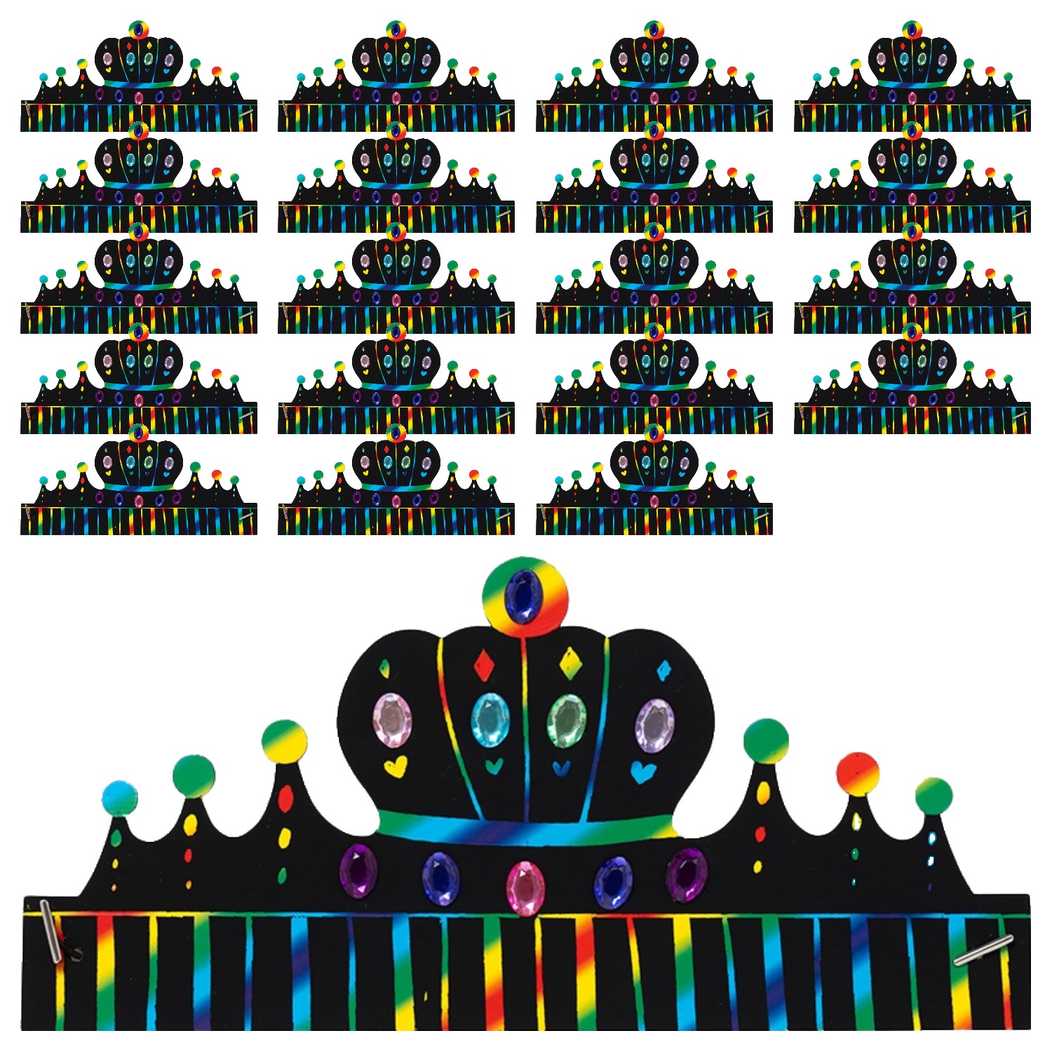 민화샵 왕관 스크래치 페이퍼 놀이 I250022C, C타입, 20개, 현재가 27,400원