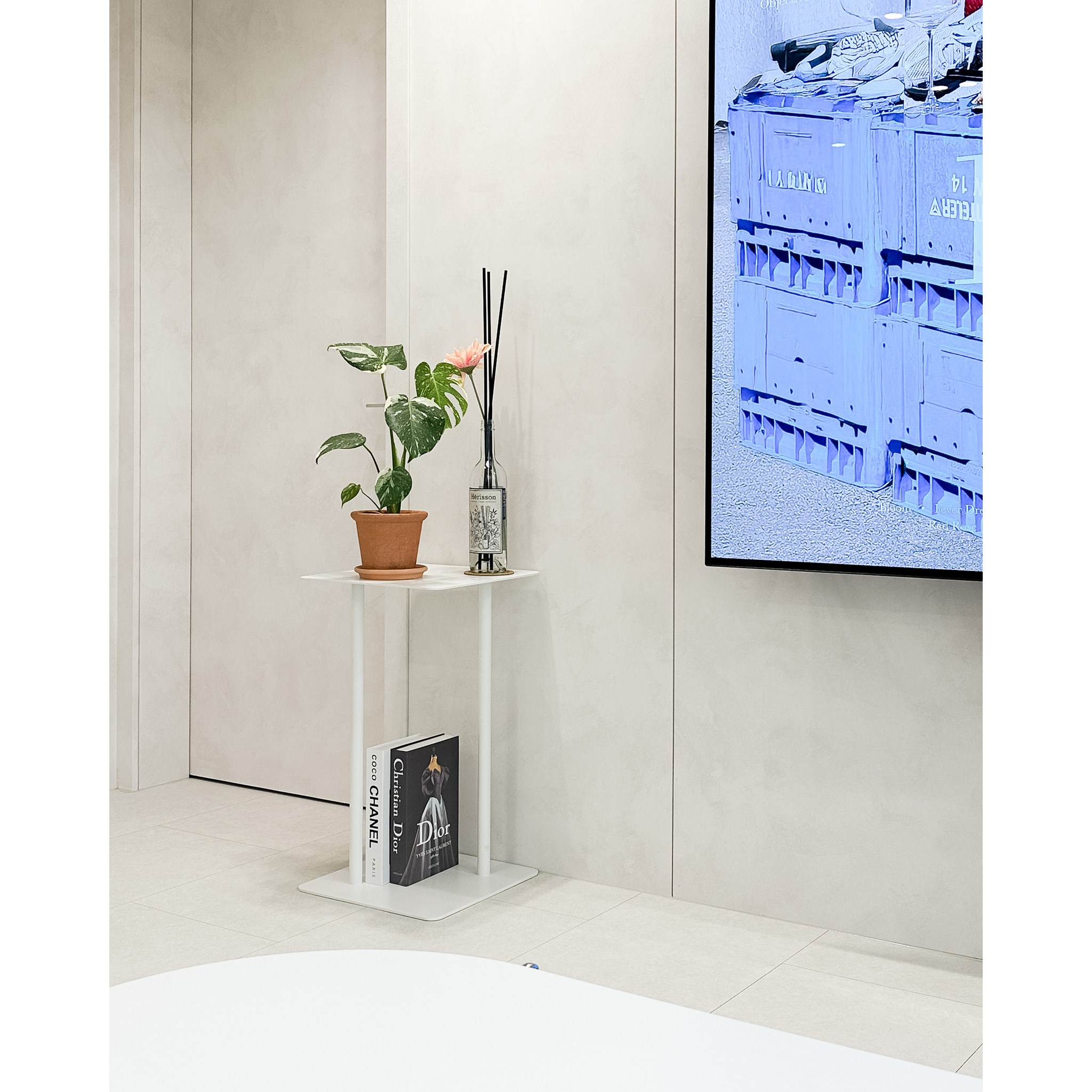 스퀘어 테이블 소파 철제 거실 디스플레이 가정용 카페용, 오렌지 154,000원