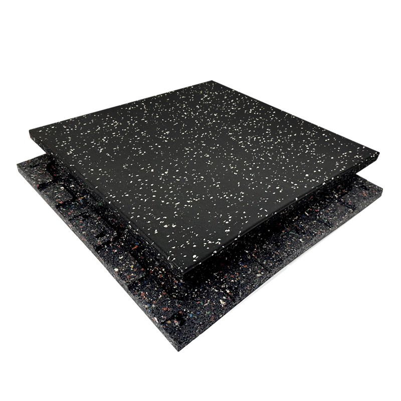 에코스포츠 유광코팅 고무매트 고무블럭 홈짐 헬스장 바닥재, 4개, 블랙+화이트 46,400원