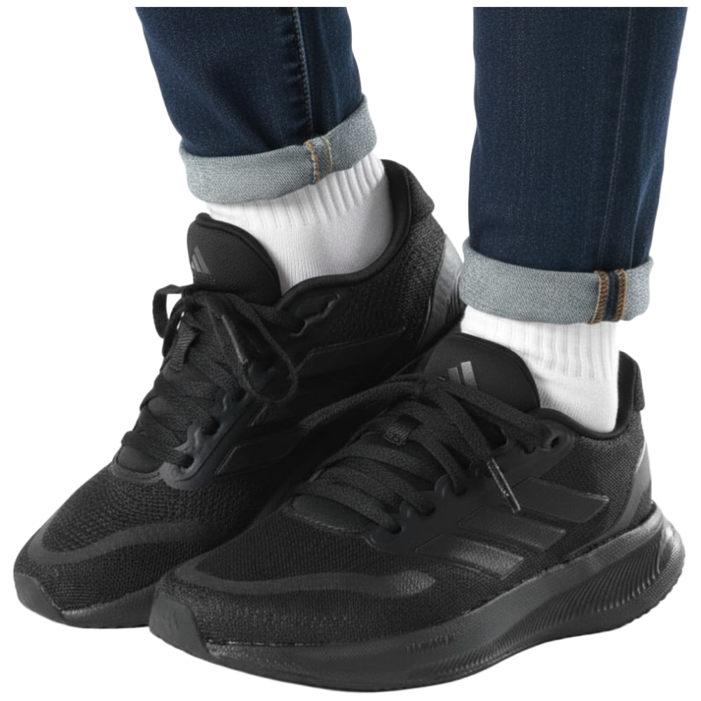 아디다스 여성 운동화 블랙 발편한 헬스 러닝화 가벼운 스니커즈 런팔콘 와이드 스포츠양말제공 57,800원