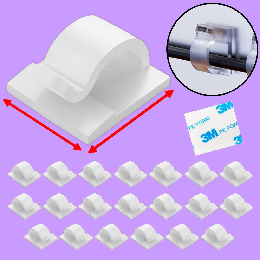 로열스테디 두께접착강화 전선 고정 선 정리 클립 4,700원