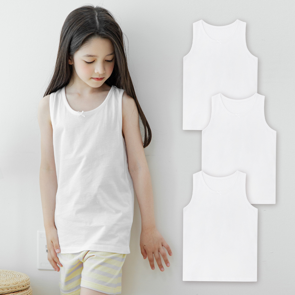 롤리트리 여아 순면 백물 런닝 세트 3P 7,990원