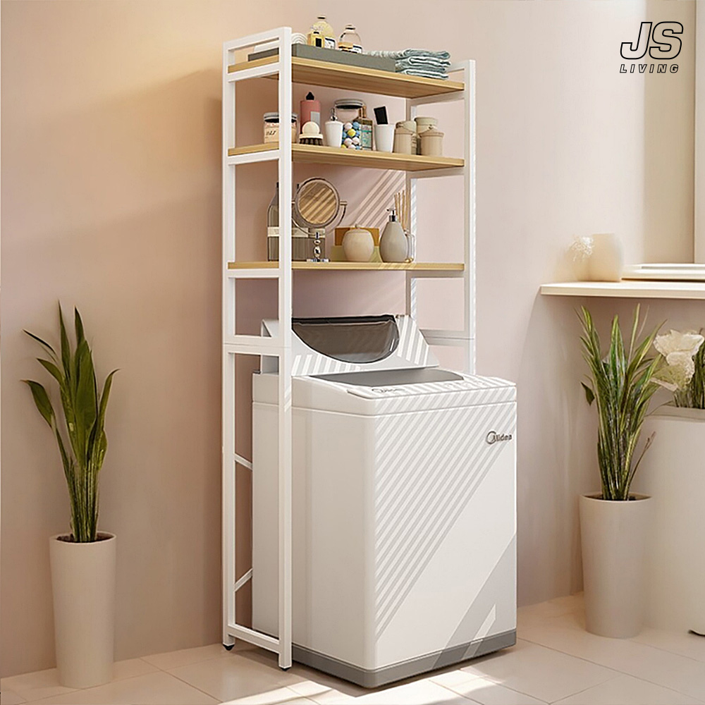 JS리빙 세탁기선반 무타공 다용도세탁기선반 수납 정리대 베란다 세탁실 정리 선반다이 일반 통돌이 드럼 김치냉장고 건조기 정리 조립식 철제 스탠드수납장 / MD:RI-1700m 45,800원