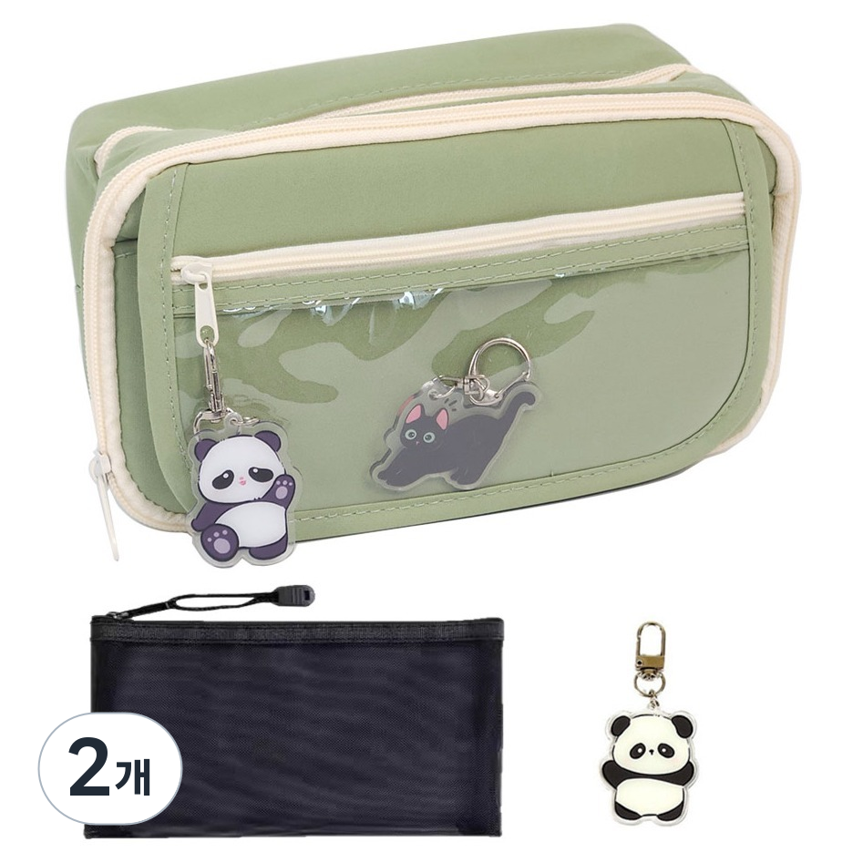 코지파파 9포켓 대용량 다용도 필통, 그린, 2개 21,800원