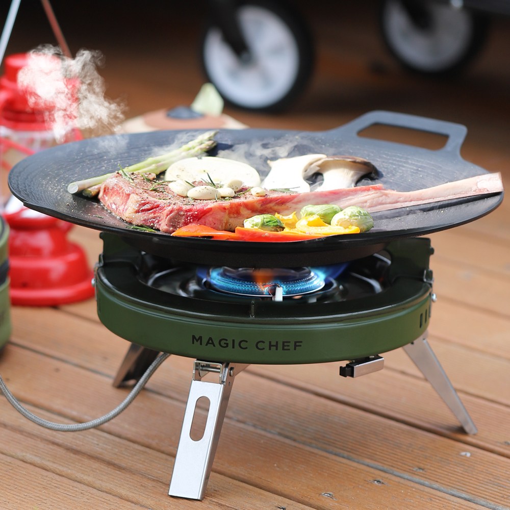 매직쉐프 캠핑 가스 버너 휴대용 고화력 해바라기 강염 이소가스 그리들 스토브 98,000원