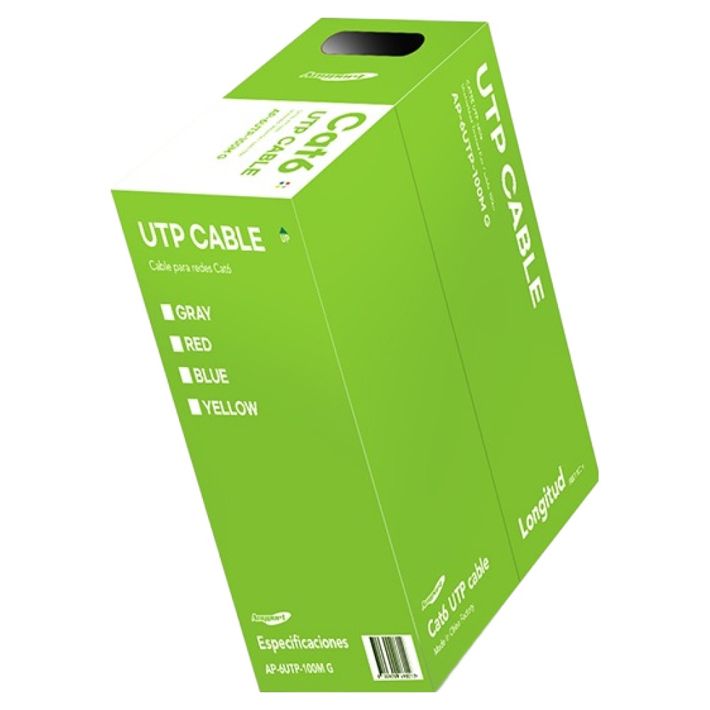 애니포트 CAT 6 UTP 4pair AP-6UTP-100M G 랜케이블, 그레이, 1개, 100m 17,500원