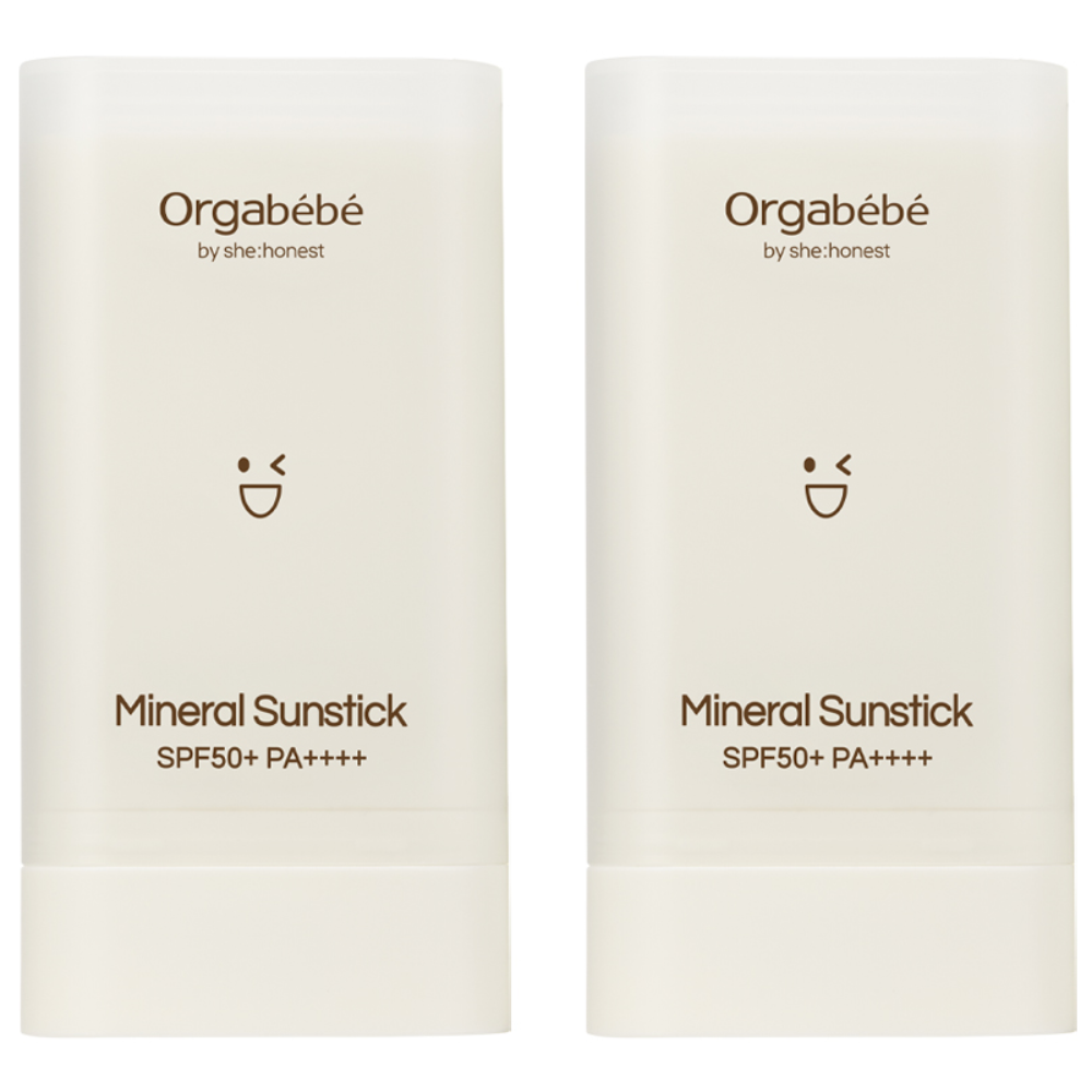 오가베베 무기자차 아기선스틱 SPF50+PA++++ 눈시림없는 유아 선크림, 2개, 20g 24,800원