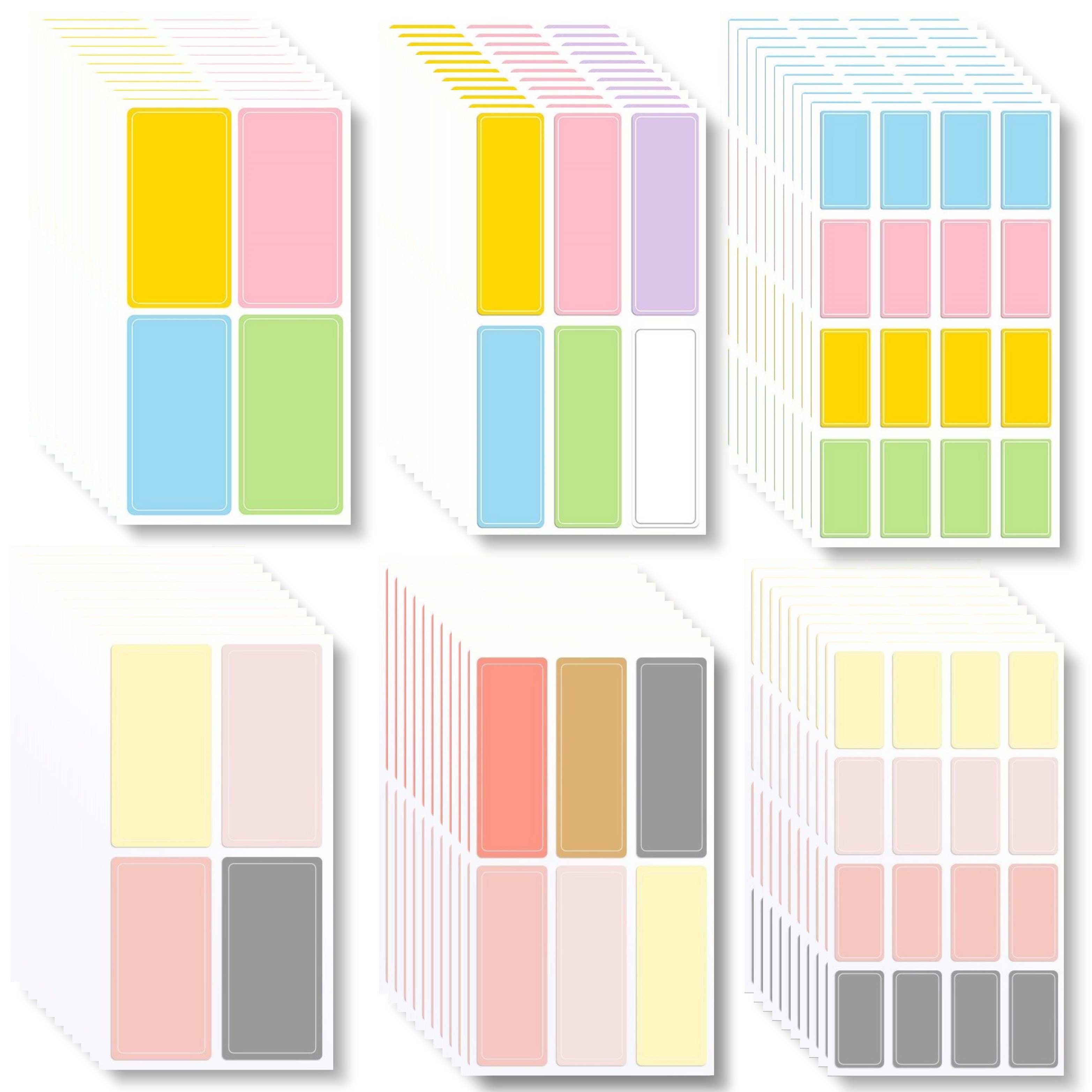 올템 대용량 방수 라벨 네임 스티커 6종 60장 520개 14,900원