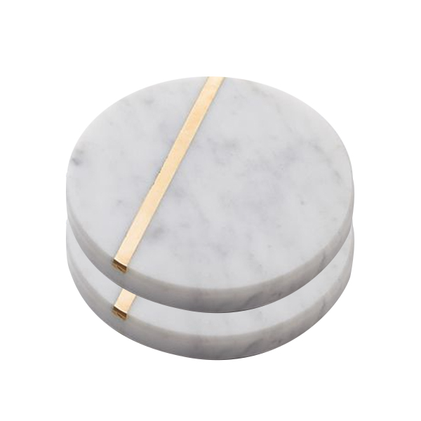 마켓피오 고급 대리석 골드라인 티코스터 19,380원