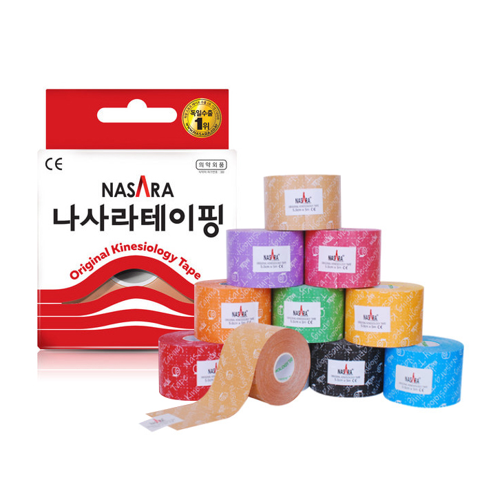 나사라 키네시올로지 테이프 5cm, 블랙 1롤, 1개, 1개입 3,800원