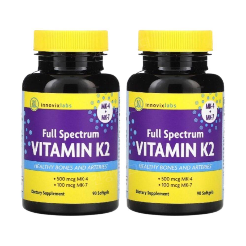 이노바이스랩 비타민케이 K2 메나퀴논 90소프트젤 2개 MK4 MK7 VitaminK, 90정, 2개 70,800원