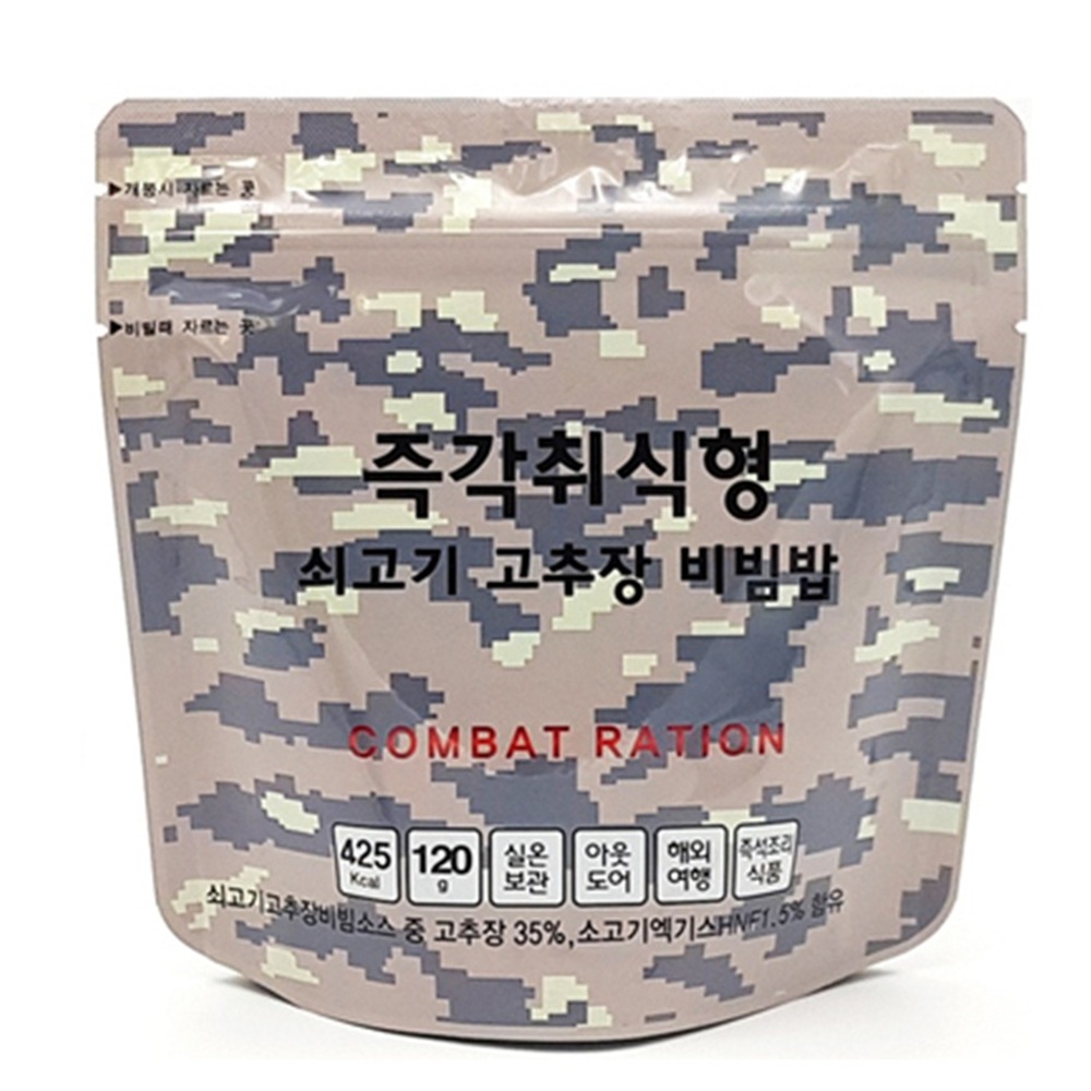 군납업체가 만든 진짜 전투식량 즉각취식형 쇠고기 고추장비빔밥 27,980원