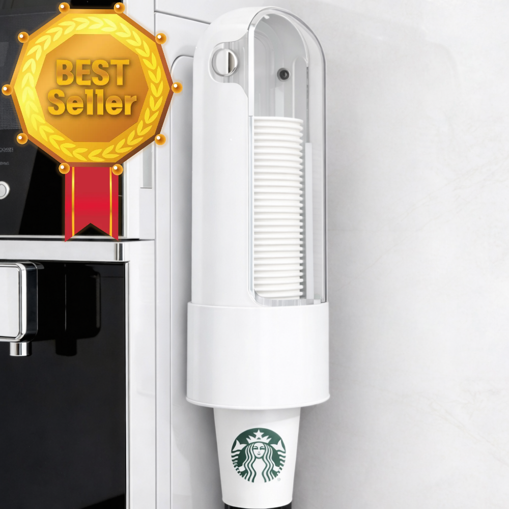 코일리룸 종이컵 디스펜서 홀더 정리 부착식, 1개, 화이트 13,500원