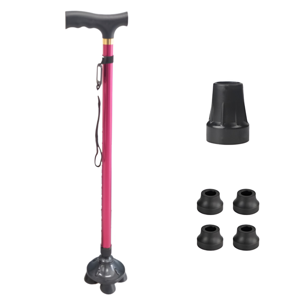 홈브로 자유 조절 어르신 효도 지팡이, 레드, 1개 25,250원