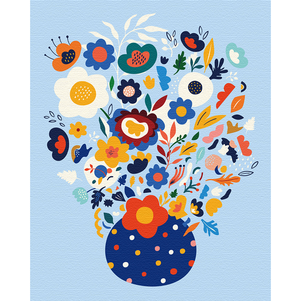 플레이어바웃 유화 피포페인팅 DIY 명화 그리기 40 x 50 cm 화사한 화병, 혼합색상, 1개 25,830원