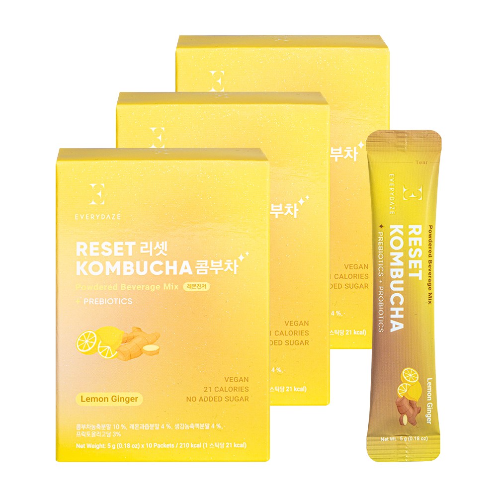에브리데이즈 리셋 콤부차 레몬진저, 5g, 30개, 현재가 16,810원