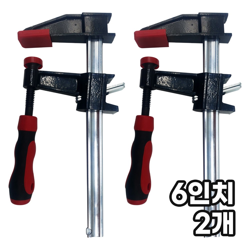 모칸도 F형 클램프 L형 6인치 150mm 목공용, 2개 18,190원