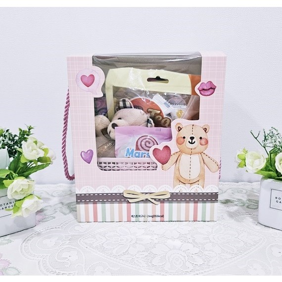 [미미사몰] 화이트데이 선물 베스트바구니 초콜릿 캔디 지인 동료 연인 단체 행사 모임 초콜릿 사탕 선물세트, 244g, 1개, 베스트바구니 18,000원