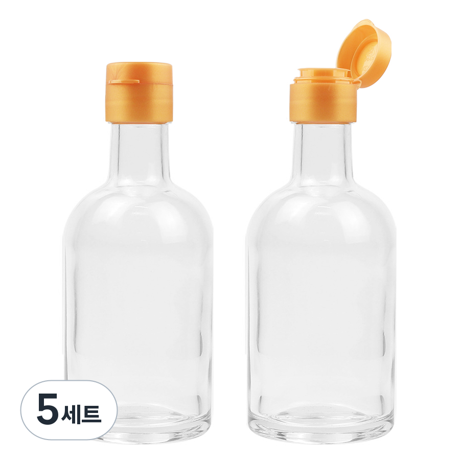 공병상회 OS깔끔소스200 투명 유리병 2P + 골드캡 세트 35,000원
