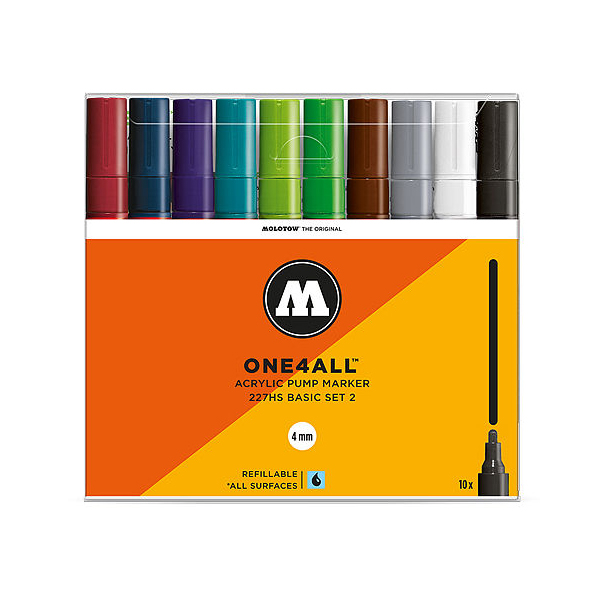 모로토우 원포올 아크릴마카 227HS 기본세트2 - 10색(4mm) 81,000원