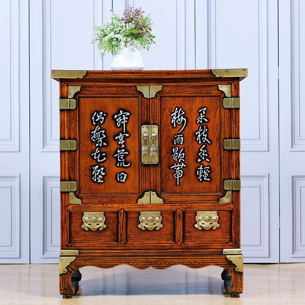 다한수제고가구 글씨 머릿장 원목 엔틱 고가구 수납장 장식장, 단품 298,000원