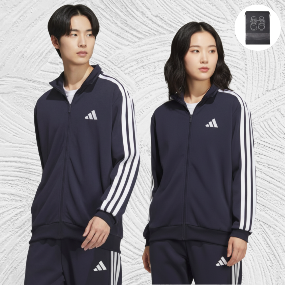 아디다스 져지 3S 레귤러핏 더블니트 트랙 트레이닝 집업 (브랜디코 여행용주머니 증정) 69,000원