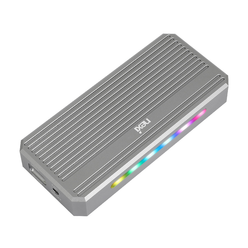 썬더볼트4 USB4 C타입 M.2 Nvme SSD 하드외장케이스 RGB LED 40G B M KEY 쿨링팬 발열 냉각 알류미늄 112,400원