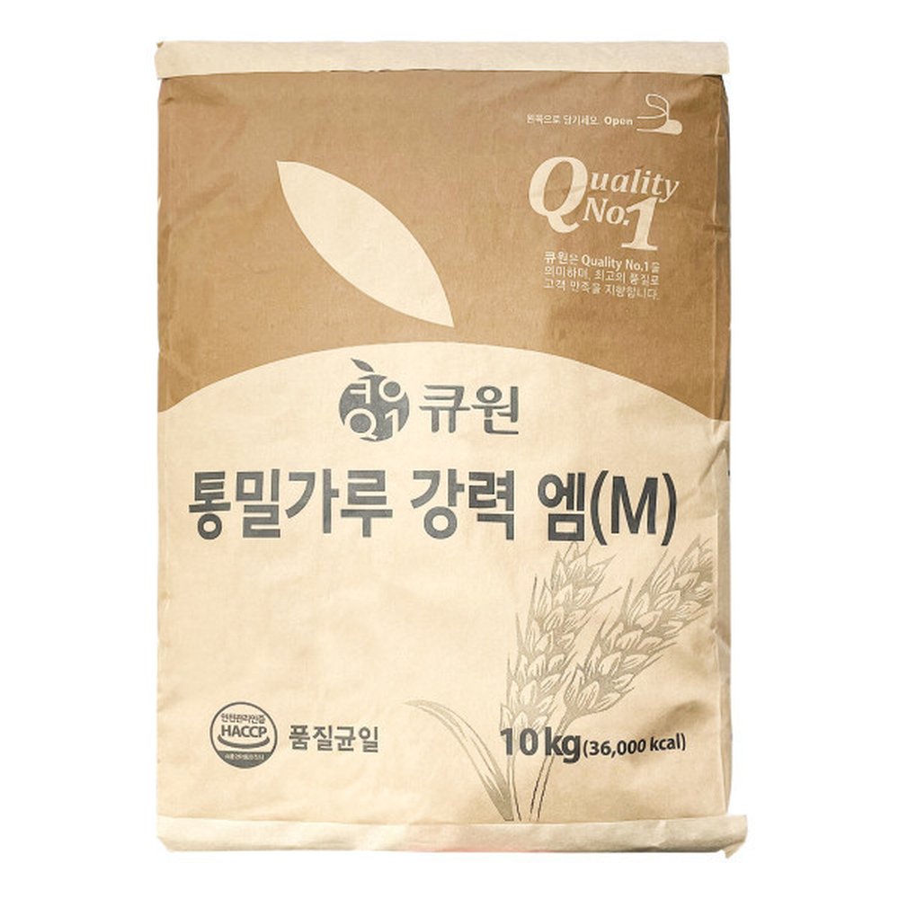 강력통밀가루 큐원 10kg 1개 28,590원