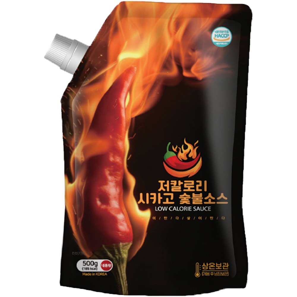 아이엠소스 저칼로리 숯불바베큐치킨소스 매운 다이어트, 500g, 1개 13,800원