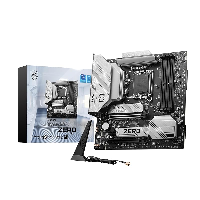 MSI B760M PROJECT ZERO 백커넥트 디자인 채용 intel 제14·13·12세대 코어 프로세서 지원 LGA1700 DDR5 Micro-ATX 마더보드 MB6489 280,510원