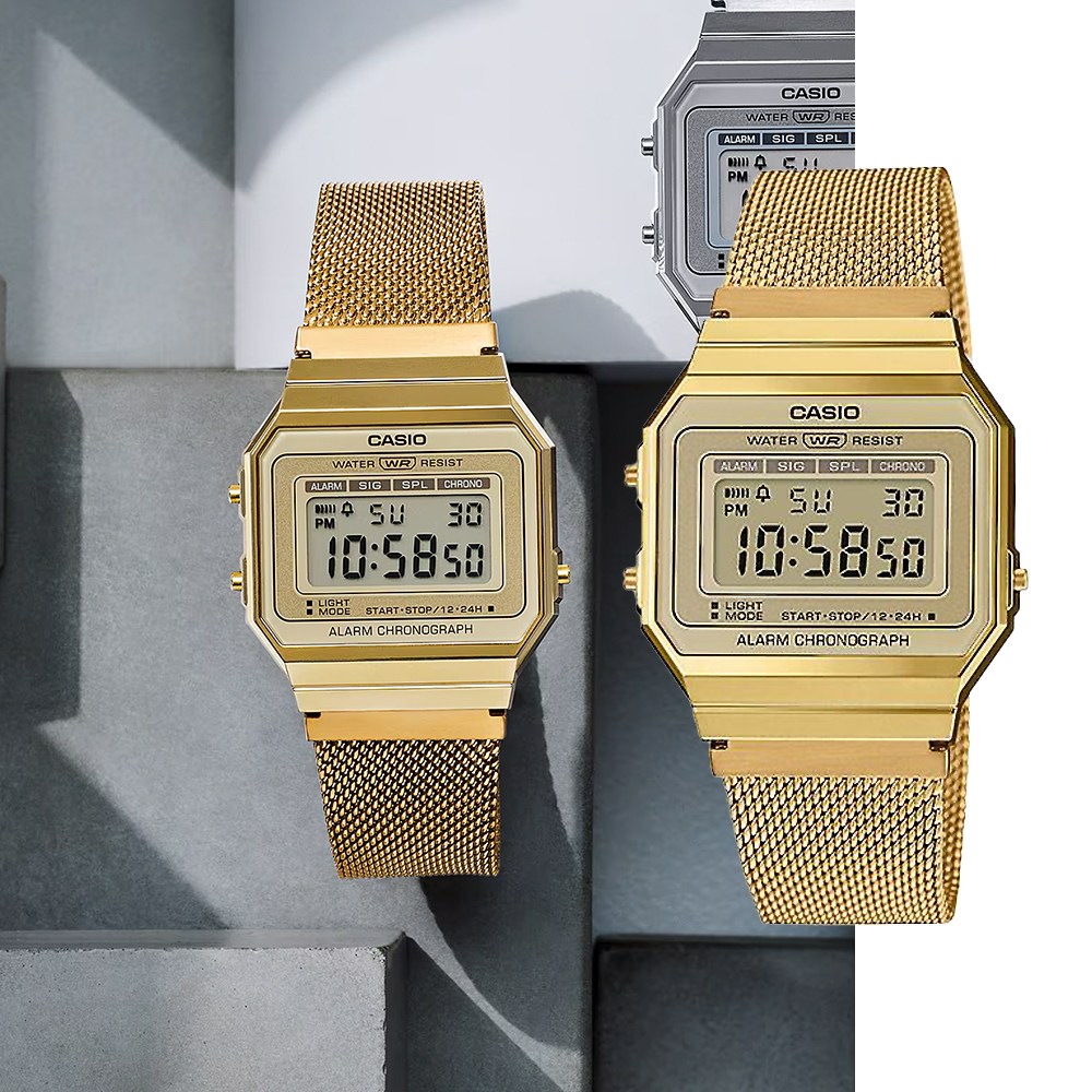 백화점AS가능 카시오 레트로 빈티지 사각 스퀘어 메탈 전자시계 A-700WMG-9ADF 데일리 학생 커플 지코스모제품 120,000원