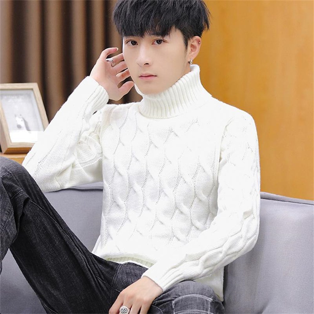 TKX 남성 고급스러운 터틀넥 따뜻한 스웨터 두꺼운 소재 스타일리쉬 사무실룩 간편한 KY39 20,700원