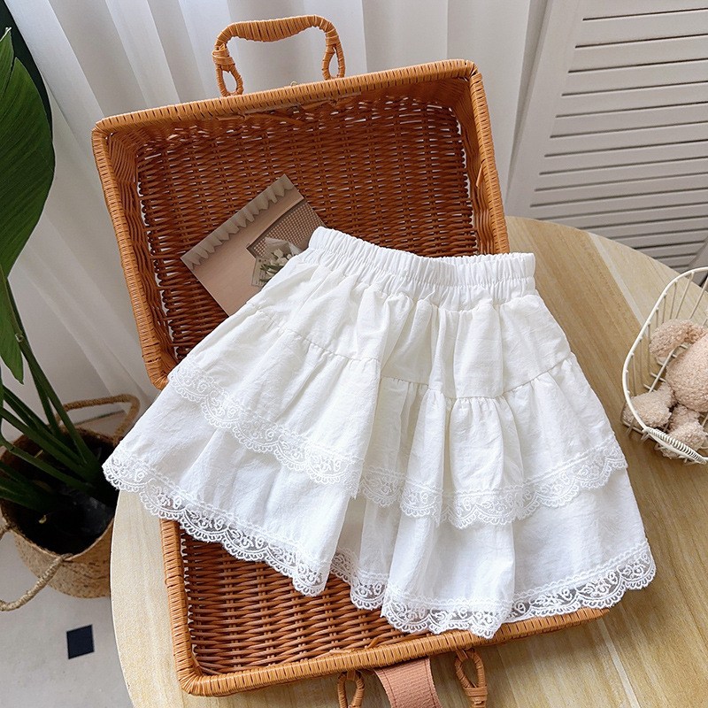 여아 레이스 자수 플레어 스커트 19,900원